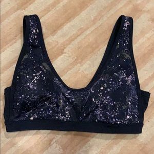 Gap Splatter Print Sports Bra